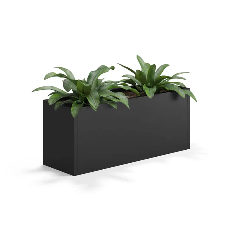 맞춤형 크기의 야외 화분 상자
